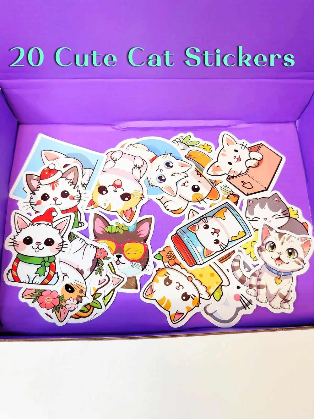30 Pieces Cute Kawaii Stationery Set Pencil Case Memo Pads Kitty School Supplies